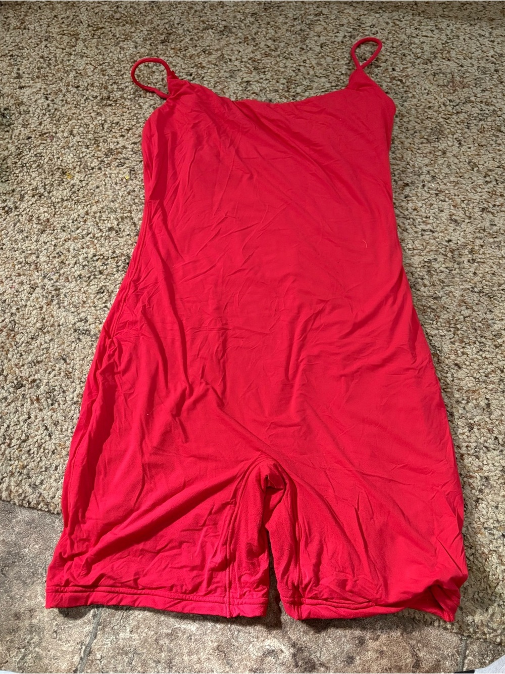 HYZ Red Spaghetti Strap Romper - S